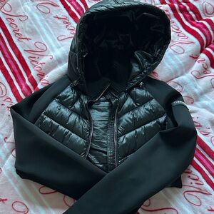 Calvin Klein Quilted Black Hooded Jacket